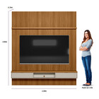 Painel Modular Ripado 2,20m Com Nicho E Prateleira Linea Bras