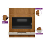 Painel Modular Ripado 2,20m Com Nicho E Prateleira Linea Bras