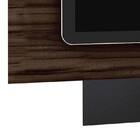 Painel Mondrian 1,60 - Olivar Móveis - Imbuia / Preto