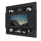 Painel Monterrey Para Tv 55 Polegadas Com Luzes Led 160 Preto