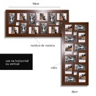 Painel Multifotos 12 Fotos Com Acetato Tabaco