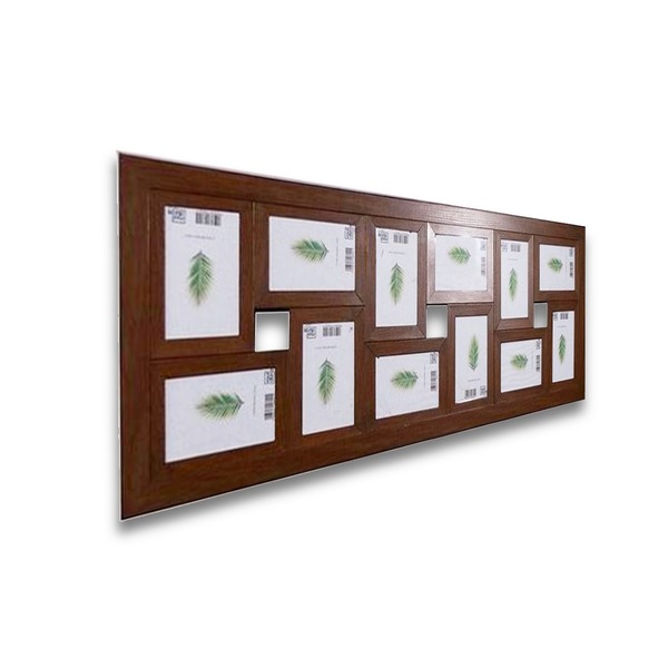 Painel Multifotos 12 Fotos Com Acetato Tabaco