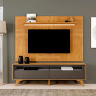 Painel Nápoles Com Rack Viena 2 Gavetas C/led Pés Madeira Mac