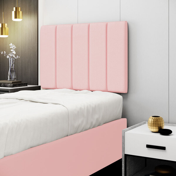 Painel Nashira 100 / A-044 Couro Rosa Bebê