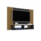 Painel Navi Preto Ripado – Bechara Móveis