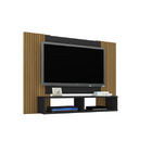 Painel Navi Preto Ripado – Bechara Móveis