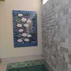 Painel Nenufares De Monet Em Mosaico