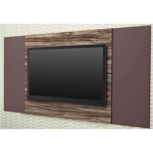 Painel New Astro Extensível Carvalho Vittro Com Fend Brilho -