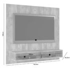 Painel Niquel Para Tv Até 50" Jcm Móveis Cestaplus Cacau