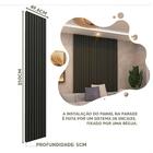 Painel Nobre Ripado 0.50 Grafite - Gelius Móveis