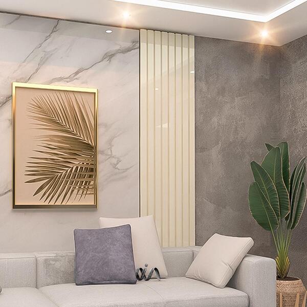 Painel Nobre Ripado 0.50 Off White - Gelius Móveis