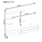 Painel Nt1115 Para Tv Até 60 Polegadas Off White/freijó