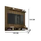 Painel Oslo Madeira Rústica/ripado – Móveis Bechara