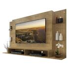 Painel P/ Tv 60" Com Prateleiras De Vidro Braga Multimóveis L