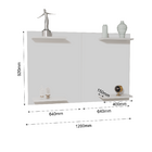 Painel P/ Tv Até 50 Pol Home Amanda Em Mdf Laqueado Moderno B