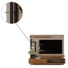 Painel P/tv De Até 60'' C/aled 1 Porta Cusco Griz/carvalho