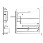 Painel P/tv De Até 60'' C/aled 1 Porta Cusco Griz/carvalho