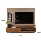 Painel P/tv De Até 60'' C/aled 1 Porta Cusco Griz/carvalho