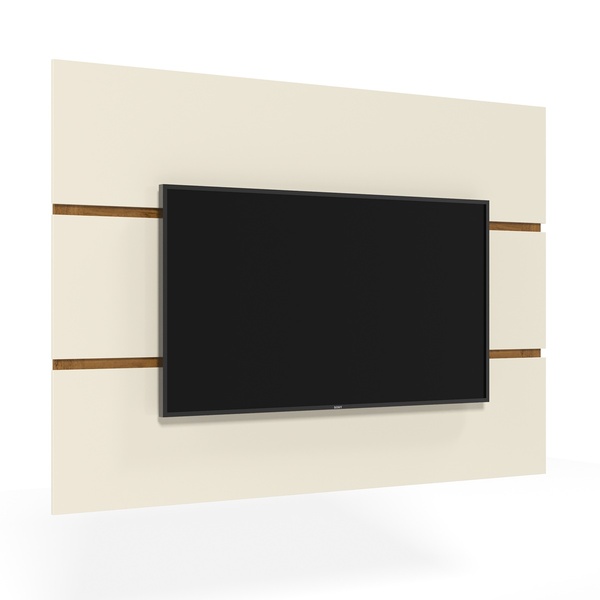 Painel Palazzio Off White/Freijó – Ej Móveis