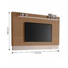 Painel Palermo Para Tv 75 Polegadas Carvalho New Off White