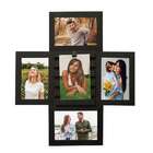 Painel Pallet 5 Fotos Preto