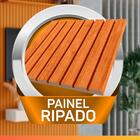 Painel Para Até 55 Polegadas 1,35x2,40m Ripado Com Nicho