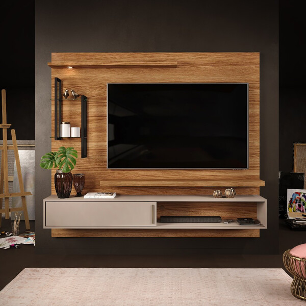 Painel Para Até Tv Até 60 Polegadas 1 Porta Florença Com Led
