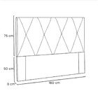 Painel Para Box Aquilla 160 Cm Queen