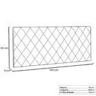 Painel Para Box Esmeralda 140 Cm Casal