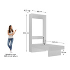 Painel Para Floreira Jardim Vertical Ripado Madeira Maciça