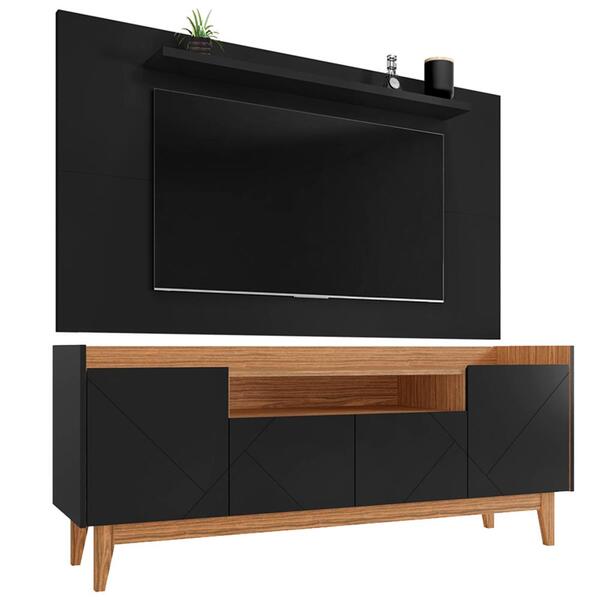 Painel Para Sala 158cm 088162 E Rack Tv 60 Polegadas 011071 D