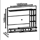 Painel Para Sala De Estar Vitoria– Permóbili - Savana / Off W