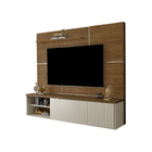 Painel Para Sala De Tv Rivoli Até 75" Com Prateleira E Porta