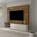 Painel Para Sala De Tv Rivoli Até 75" Com Prateleira E Porta