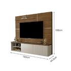 Painel Para Sala De Tv Rivoli Até 75" Com Prateleira E Porta