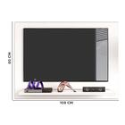 Painel Para Sala Ou Quarto Até 42 Polegadas Branco Ártico Flo