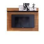 Painel Para Sala Para Tv Até 43 Polegadas Noce Milano Preto F