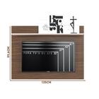 Painel Para Sala Para Tv Até 43 Polegadas Nogueira Real Off W