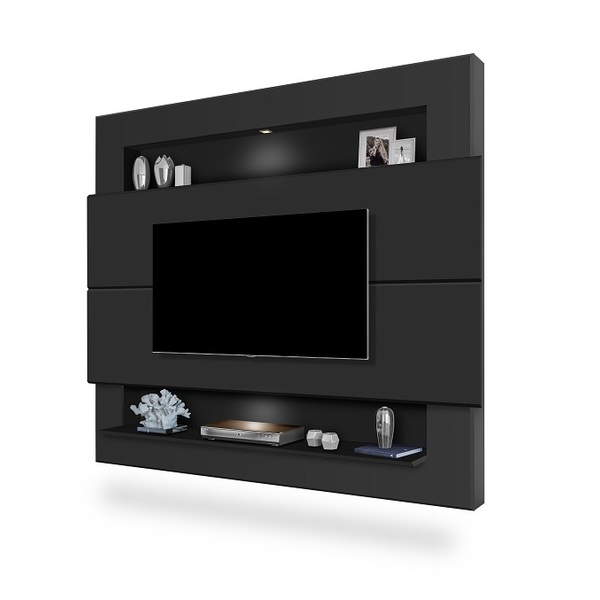 Painel Para Sala Para Tv Grande Com Led Luxo Luapa Moveis