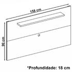 Painel Para Sala Tv 158 Cm 088162 Dcasa