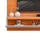 Painel Para Sala Tv Até 60 Polegadas Carvalho Nobre Griz Mitz