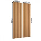 Painel Para Tv 100% Mdf Ripado Decoração Freijó - Panorama Mó