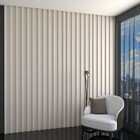 Painel Para Tv 100% Mdf Ripado Decoração Off White - Panorama