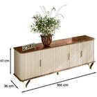 Painel Para Tv 180 Cm E Buffet 166 Cm Metha Mbl