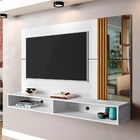Painel Para Tv 1.6 Zayn Com Espelho Branco Madeira