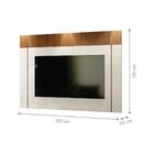 Painel Para Tv 1.8 Suíça Off White Tauari Ripado