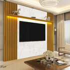Painel Para Tv 230 Ripado Marmorizado Com Led Primor Branco N