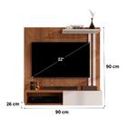 Painel Para Tv 32 Polegadas Flow Com Porta - Freijó Com Off W