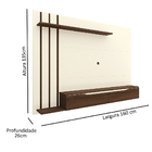 Painel Para TV 42 43 48 50 55 60 Polegadas com Prateleira Cla