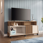 Painel Para Tv 50" Bancada Com Rodízio Karen H01 - D'rossi -